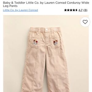 LC Corduroy wide leg pants